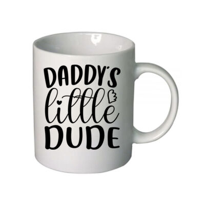 Daddy's little dude - Boutique Ceramic Mug Thumbnail